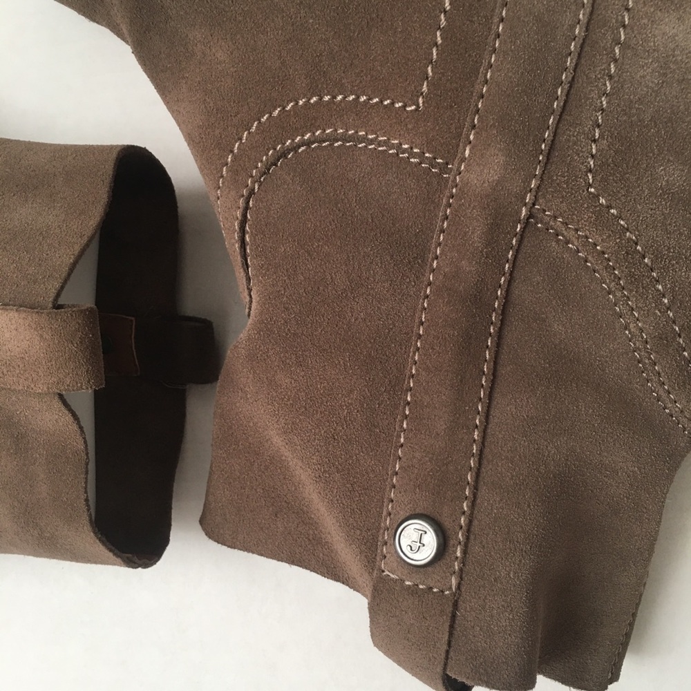 Frye & Co 9.5M Ankle boots Taupe Beige Suede - Picture 9 of 13